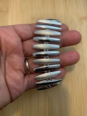 Vintage Napier Silver-Tone Bar Link Bracelet